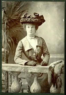 Holyhead: Studio photo, woman in a hat