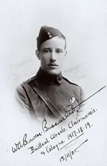 Koln: Studio photo, young man in RFC uniform, WW1