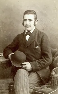 Carte: Studio portrait of a man on a carte de visite