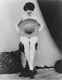 Girlie: Studio portrait titled MISS MODESTY, showing ?
