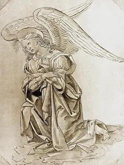 Filipepi: Study for an angel, drawing by Botticelli