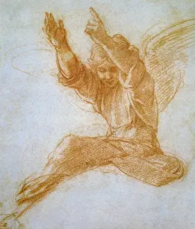 1513: Study of an Angel for the Planet Jupiter... by Raphael
