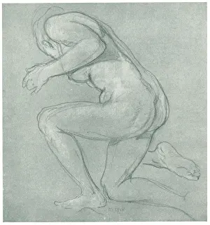 Knelt: Study For Bather
