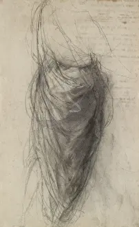 Heightening: Study for the Drapery of a Man in back view