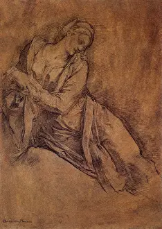 Drapery: Study for the Drapery of a Reclining Figure