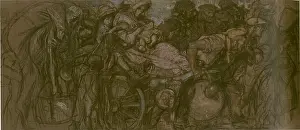 Brangwyn: Study for Exodus, by Frank Brangwyn, WW1