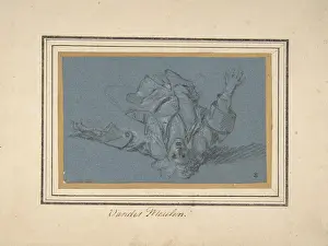 Meulen: Study of a Fallen Soldier, 17th century, Black