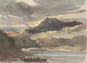 Wint: Study for The Ferry, after 1829, Watercolor