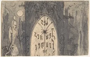 Theophile: Study for frontispiece for Les Jeunes France