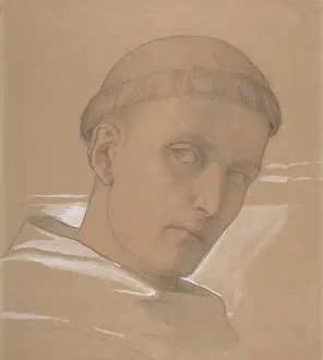 Bonifacius: Study of the Head of St. Augustine, for the painting