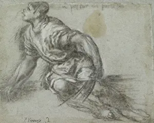 Chalks: Study of a Man, seated