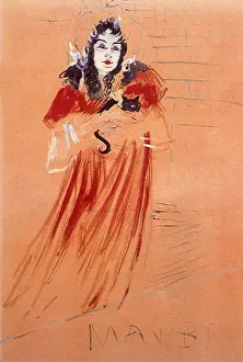 Lautrec: Study for May Belfort, by Toulouse-Lautrec