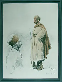 Bellecour: Study of two Moroccan soldiers at Chingnolles