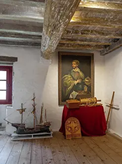Manoir: Study, Musee Jacques Cartier, Rotheneuf, Bretagne, France