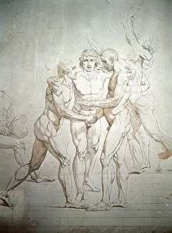 Oath: Study for The Oath of the Tennis Court Jacques