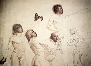 Oath: Study for The Oath of the Tennis Court Jacques