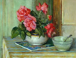 Remington: Study in Red and Green ' red roses