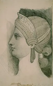 Wash: Study after a Roman Portrait Bust of a Lady
