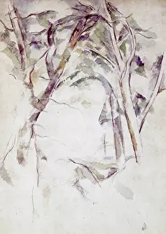 Zuerich: Study of trees, by Paul Cezanne