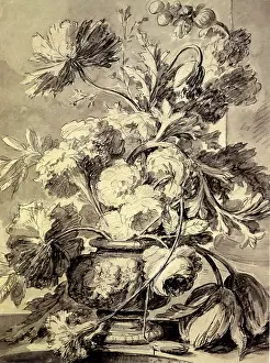 1730: Study of a Vase of Flowers