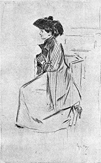 Bended: Study of a woman on bended knee saying her prayers