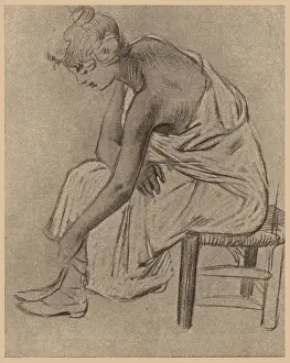 Steinlen: Study Of A Woman Dressing
