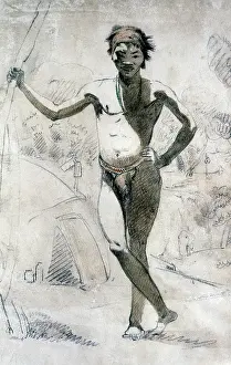 Daniell: Study of a Young Man, Bechuanaland, 1801