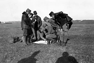 Consult: Studying maps in Serbia, 1915
