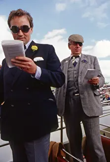 Punters: Studying the racing form on Derby Day