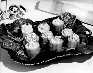 Serviette: STUFFED CUCUMBER BASKETS