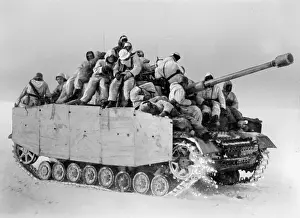 Transports: StuG IV transports infantry on the Eastern Front, 1944