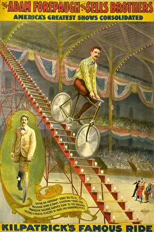 Forepaugh: Stunt bicyclist Kilpatrick, who had only ?
