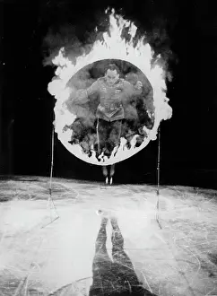 Legg: Stunt by a figure skater