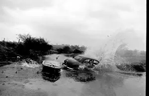 Nosedive: Stuntman attempts to fly car over river