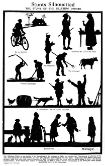 Billet: Stunts silhouetted by H. L. Oakley