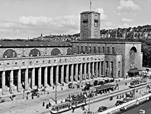 Forecourt: Stuttgart Central Station, 1939