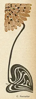 Jugendstil: Stylised Art Nouv Plant