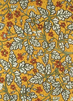 Repeated: Stylised leaf and flower design