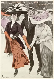 Extravagant: STYLISH ICE SKATERS 1910