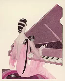 Stylishly: STYLISH LADY AT PIANO