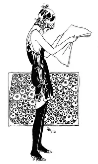 Peto: Stylish lady reading a paper
