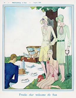 Picnics: STYLISH PICNIC/1929