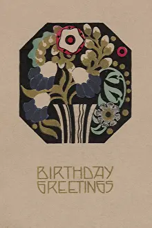 Stylized: Stylized Floral Design Inside Octagon