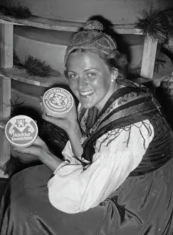 Styrian: A Styrian alp maid with products from