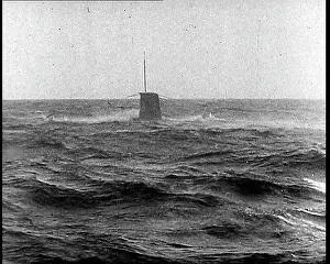 Poking: A Submarine Conning Tower Poking Out Through