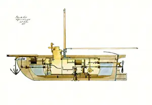 Blueprint: Submarine Design, Robert Fulton, 1806
