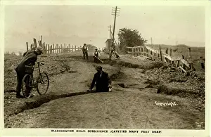 Northwich: Subsidance Fractures, Warrington Road, Northwich, England