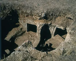 Subterranean tombs in the necropolis