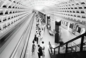 Trikosko: subway - metro - rail transportation - Washington DC