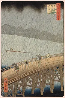 Sumida: Sudden Shower, by Hiroshige